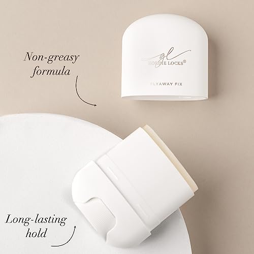 Goldie Locks Flyaway Fix Hydrating Pomade Stick for Hair & Extensions, Tames Flyaways, Styles, Defines, No Residue, Controls Frizz, Adds Shine, Smooths, Moisturizes, Non-Greasy, Lightweight, 0.5 oz