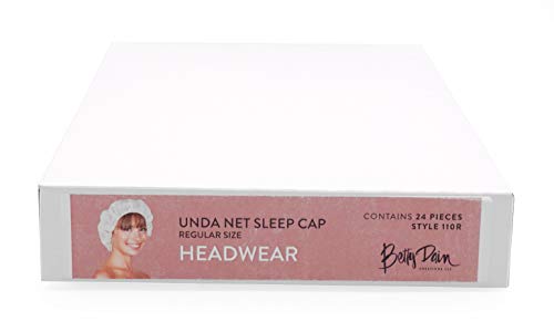 Betty Dain Unda Net Sleep Cap/Hairnet, Non-Woven Breathable Fabric, Protects Hair While You Sleep, Ideal for Industrial and Food Service Environments, Standard, 24 Per Pack