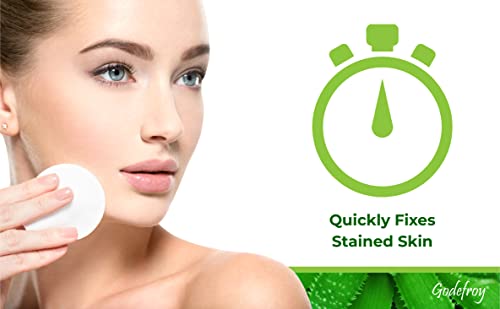 Godefroy Stain Remover For Hair Color, Hair Dye, Eyebrow and Eyelash Enhancer - Remove Unwanted Stains From the Hair or Skin, Infused with Aloe Vera (4 Ounce, 40 Applications)