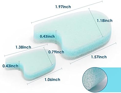 12 Packs Foam Toe Separator,Toe Gasket-Redress Overlapping Toes, Prevent Friction and Release Pressure, Relieve The Pain Caused by Bunions