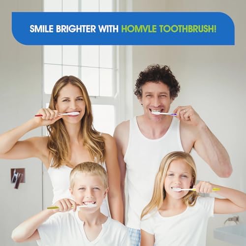 Homvle 100 Packs Disposable Toothbrushes with Toothpaste, Individually Wrapped Travel Toothbrush and Toothpaste Buld for Travel Size Toiletries, OCC, Airbnb, Dentist, Office/4 Colorful
