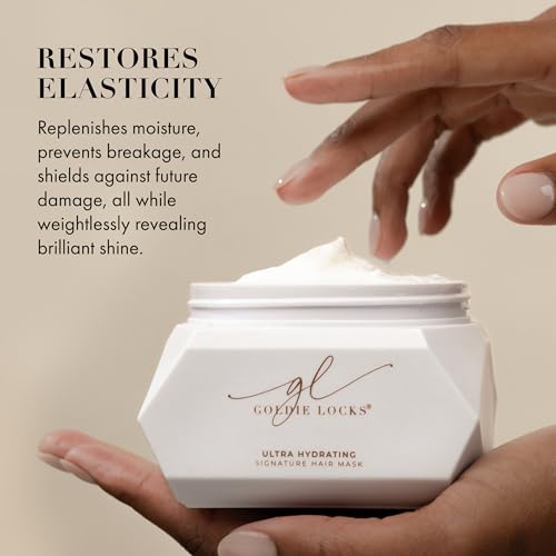 Goldie Locks Ultra Hydrating Hair Mask – Deeply Restores Hydration, Prevents Damage, Protects Color, Reduces Frizz, Strengthens, Nourishes and Revitalizes Shine – 6.8 Fl Oz (Packaging May Vary)