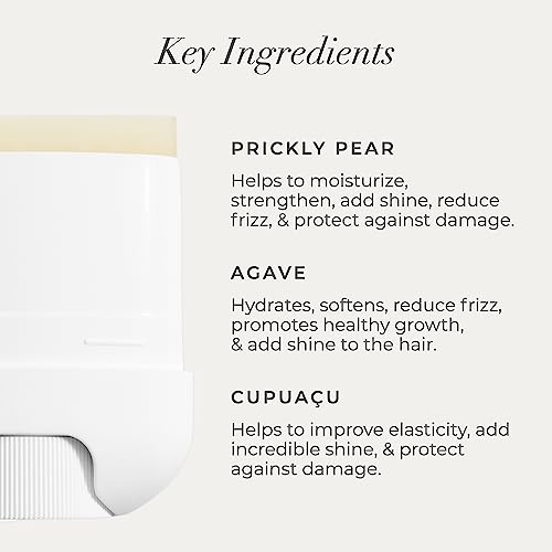 Goldie Locks Flyaway Fix Hydrating Pomade Stick for Hair & Extensions, Tames Flyaways, Styles, Defines, No Residue, Controls Frizz, Adds Shine, Smooths, Moisturizes, Non-Greasy, Lightweight, 0.5 oz