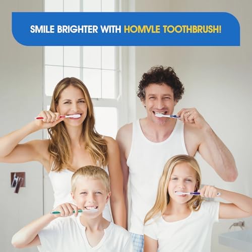HOMVLE 50 Packs Individually Wrapped Buld Toothbrush and Toothpaste, Disposable Toothbrush with Toothpaste for Travel Ttoothbrush Toiletries, OCC, Airbnb, Dentist, Office/5 Colorful