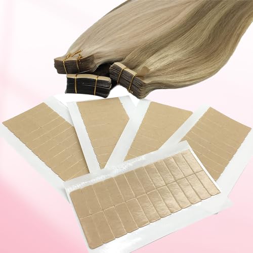 GOO GOO Hair Extension Tape Double Sided Adhesive Replacement Tape, Professional Strong Tapes for Tape in Hair Extensions 120pcs, 1.6 * 0.3inch per Piece