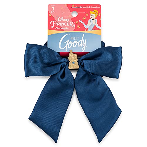 Goody Ouchless XL Scrunchie Bow - Disney Princess, Cinderella - Hair Accessories for Men, Women, Boys & Girls - Style With Ease & Keep Your Hair Secured for All-Day Comfort - For All Hair Types