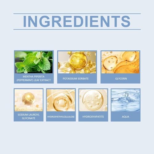 HydroxyapatiteToothpastes,7.5% hydroxyapatite Toothpaste,for Enamel Protection and Tooth Strengthening, Gentle Mint, Fresh Breath, Daily Use for Oral Health(3pcs)