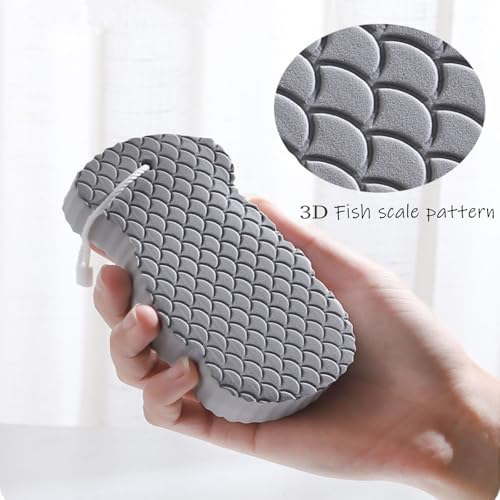 Berosely Skin Sponge,3D Super Soft Exfoliating Bath Sponge,Gentle Apparent Exfoliation for Smooth and Glowing Skin,berosely Sponge(4pcs)