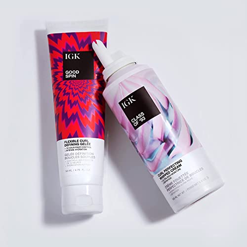 IGK CLASS OF ’93 Curl Perfecting Whipped Cream | Moisture + Definition + Softens | Vegan + Cruelty Free | 5.5 Oz