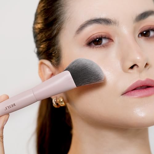 BEILI Makeup Brush Set, Pink Makeup Brush Set, 12 Vegan Makeup Brushes for Powder Foundation, Concealer, Eyebrows, Eyeshadow, Contour, Eyeliner, Blender Eye Brush