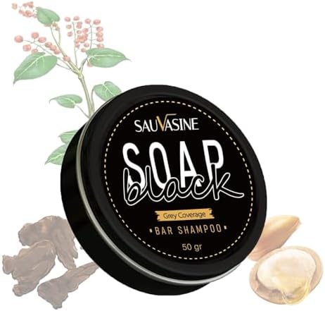 Gray Hair Reverse Shampoo Bar,Black Hair Soap for Deep Clean The Scalp Grey for Unisex Shampoo Soap for Women and Men