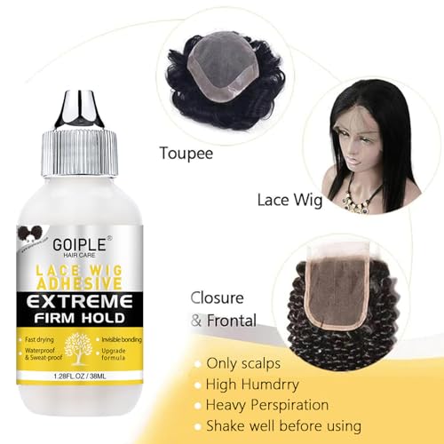 Lace Melting Spray for Glueless Wigs - Essentials Kit with Lace Front Wig Glue & Remover