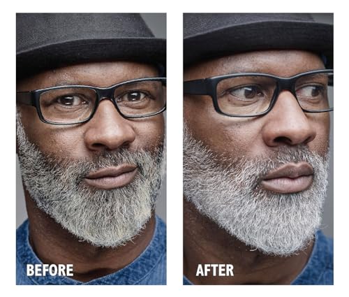 Godefroy Silver Fox Gray Enhancing Beard Brightener For All Hair Types, Leave-In Conditioner Moisturizing Treatment for Gray & Silver Hair Non-Greasy Lightweight for Men’s Beard & Scalp 3 OZ