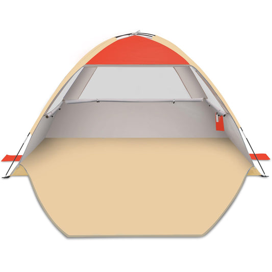 Gorich Beach Tent Sun Shelter for 3/4-5/6-7/8-10 Person with UPF 50+ UV Protection, Lightweight & Easy Setup Beach Shade Canopy, Portable Beach Shade Tent Beach Cabana