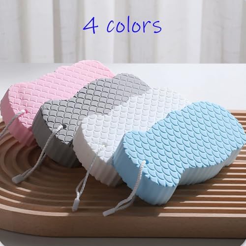 Berosely Skin Sponge,3D Super Soft Exfoliating Bath Sponge,Gentle Apparent Exfoliation for Smooth and Glowing Skin,berosely Sponge(4pcs)
