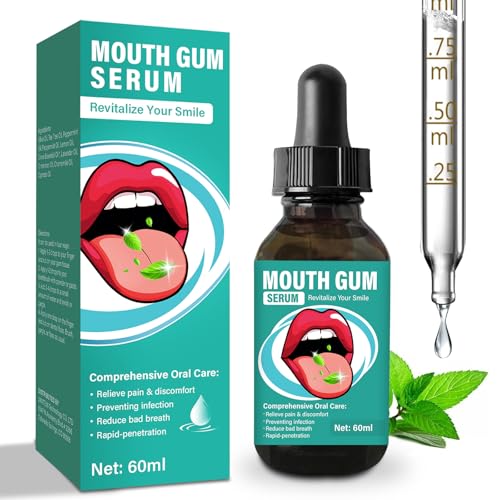Gum Restore Drops - Natural Gum Regeneration, Fresh Breath and Portable Oral Care Solution,Combats Dry Mouth, Halitosis, Tonsil Stone & Gingivitis Treatment