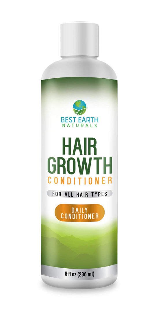 Best Earth Naturals Hair Growth Conditioner For Support of Healthy Hair Growth, Hair loss, Slow Growing and Thinning Hair for Men and Women 8 Ounces