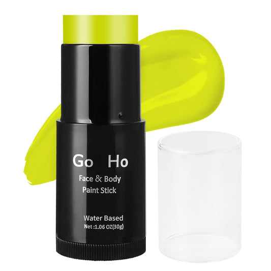 Go Ho Ogre Green Face Paint Stick,Water Based Washable Face Body Paint,Non-toxic Full-coverage Cream Ogre Green Body Paint for Adults Children Halloween Cosplay SFX Makeup