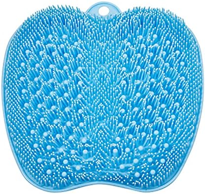 BESKAR Larger Foot Scrubber Mat with Non-Slip Suction Cups- Cleans, Smooths, Exfoliates & Massages Without Bending, Circulation & Soothes Tired Feet, Great for Shower or Bathtub