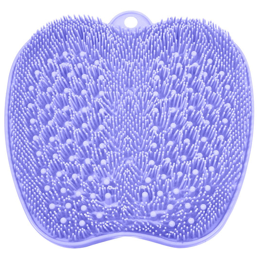 BESKAR Shower Foot Scrubber Mat with Non-Slip Suction Cups, Foot Spa Brush for Cleaning & Exfoliating Your Feet No Bend, Foot Points Reflexology Mat for Relax Your Feet
