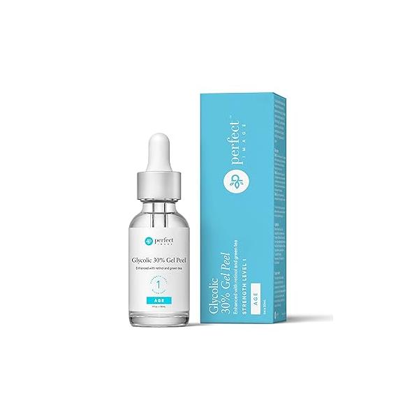 Glycolic Acid 50% Gel Peel - Enhanced with Retinol & Green Tea Extract (Professional Skin Peel)1 ounce