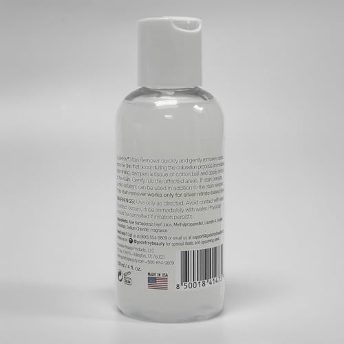 Godefroy Stain Remover For Hair Color, Hair Dye, Eyebrow and Eyelash Enhancer - Remove Unwanted Stains From the Hair or Skin, Infused with Aloe Vera (4 Ounce, 40 Applications)