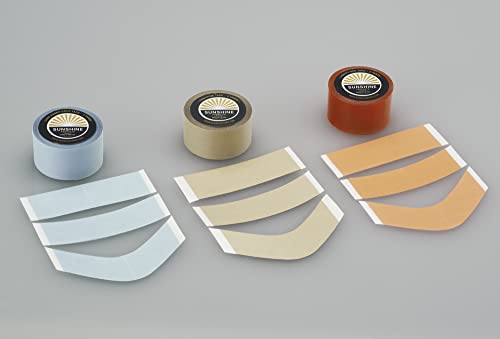 Lace Front Hold Wig Adhesive Tape Roll, Hair Replacement Toupee Tape (1" x 12 yds)