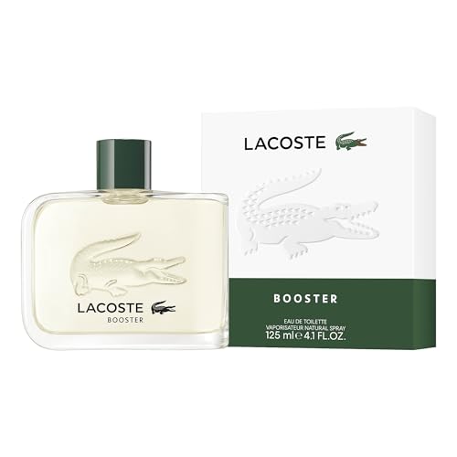 Lacoste - Booster Eau de Toilette - Men's Fragrance - Fougere & Aromatic - With notes of Orange, Lavender & Vetiver - 4.1 Fl Oz