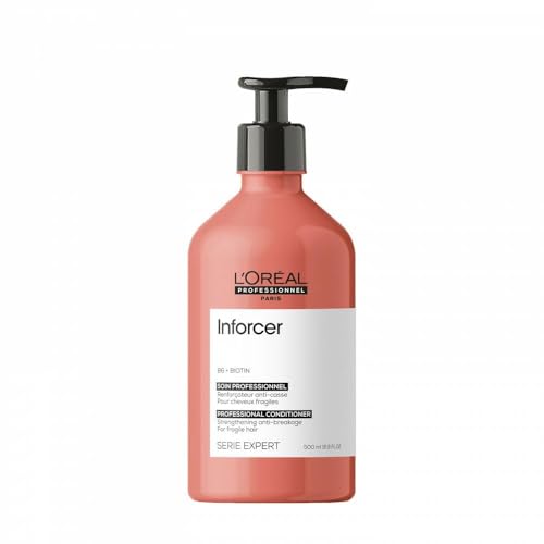 L'Oréal Professionnel Paris Inforcer Deep Conditioner - For Weak & Fragile Hair, Provides Strength and Prevents Breakage, With Biotin & Vitamin B6