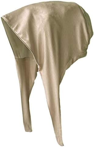 Belsen Satin Bonnet Silk Bonnet Sleep Cap Satin Lined Slouchy Beanie Night Sleeping Hat - Adjustable for Curly Hair