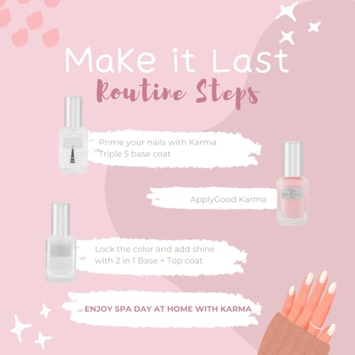 Karma Naturals Nail Polish – Non-Toxic, Vegan & Cruelty-Free (Good Karma, 0.43 fl oz)