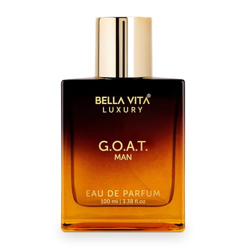 Bella-Vitaa Luxury G.O.A.T Man Eau De Parfum Perfume with Bergamot, Patchouli & Vetiver|Premium, Long Lasting Spicy & Woody Fragrance for Men, 100 ML