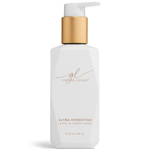 Goldie Locks Ultra Hydrating Leave-In Conditioner that Strengthens Hair, Detangles Unruly Hair, Provides All Day Hydration, UV Protection, Moisturizes, Frizz Control, Extension & Color Safe, 5.1 Fl Oz
