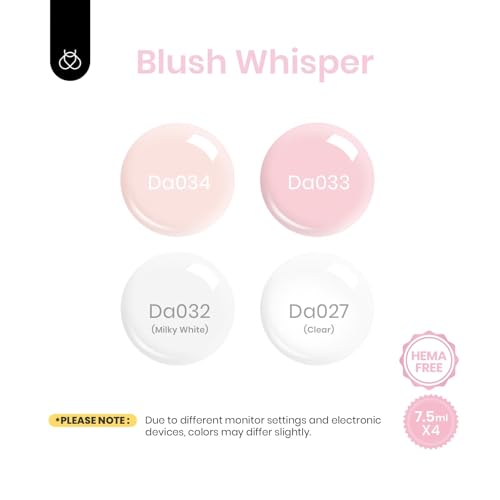 Beetles Hema Free Builder Nail Gel Set, 4 Color 7 in 1 Builder Nail Gel with Top and Base Coat for Thickening Nude Pink Jelly White Colors Transparent Extension Nails Beauty Gift Sets for Women