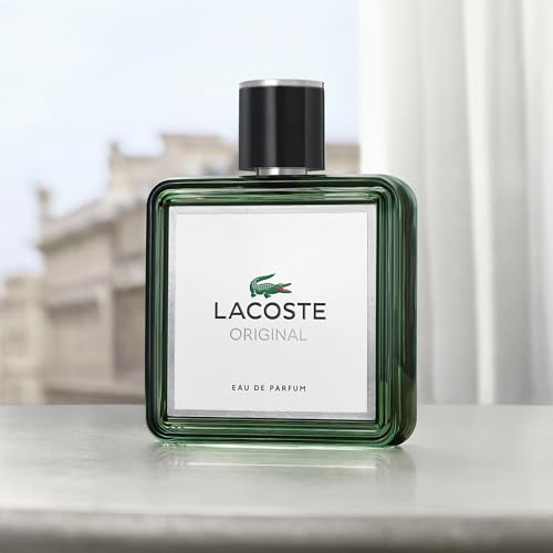Lacoste - Original Eau de Parfum - Men's Fragrance - Woody & Ambery - With notes of Bergamot, Clary Sage, and Sandalwood - 3.3 Fl Oz
