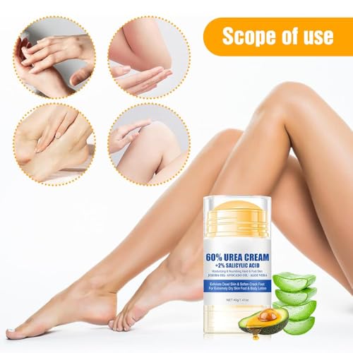 Hydrating and Anti-Cracking Foot Cream, 2025 Moisturising and Relieves Cracking and Dryness Foot Cream, Hand and Foot Repair Cream for Women & Men Callused, Feet, Knee, Elbow, Hand (White-1PC, #01)