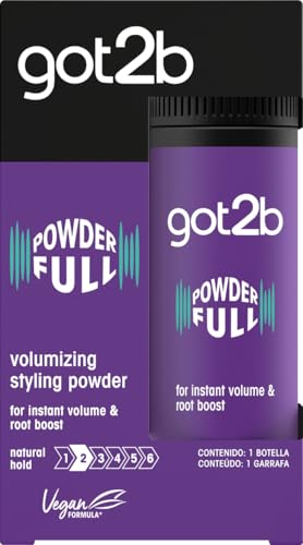 Got2B Schwarzkopf Powder'ful Unisex Root Hair Styling Powder, For Instant Volume and Root Boost, Vegan, 10g