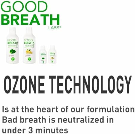 Goodbreath Mouthwash - Mint Mouth Rinse for Chronic Halitosis - New Ozone Technology Oral Rinse - Halitosis Treatment & Bad Breath Neutralizer - Mouthwash for Gum Diseases - Alcohol-Free | 16 Oz