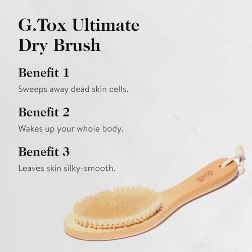 goop Beauty Dry Brush | Detoxifying Body Exfoliator | Wooden Handle with Natural Biodegradable Sisal Fibers | Sweeps Away Dead Skin | FSC Certified