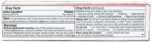 Benzodent Dental Pain Relieving Cream, 1 Ounce - Buy Packs and SAVE (Pack of 5)