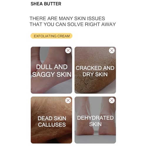 BIOAQUA Foot Care Herbal Massage Scrub-Exfoliating Cream Cleansing Delicate Feet Skin Shea Oil Natural Extracts 180g / 6.35oz