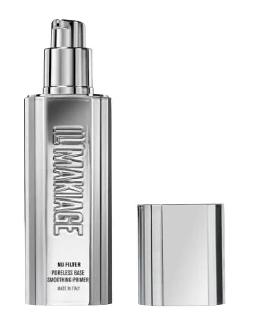 Il Makiage No Filter Poreless Base Smoothing Primer - 30ml / 1.0 fl oz Perfecting Primer for Pores, Flawless Finish, Long-Lasting Makeup Base, White