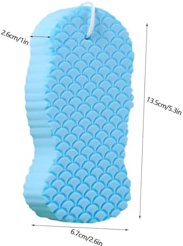 Berosely Skin Sponge,3D Super Soft Exfoliating Bath Sponge，Gentle Apparent Exfoliation for Smooth and Glowing Skin，berosely Sponge（4pcs）