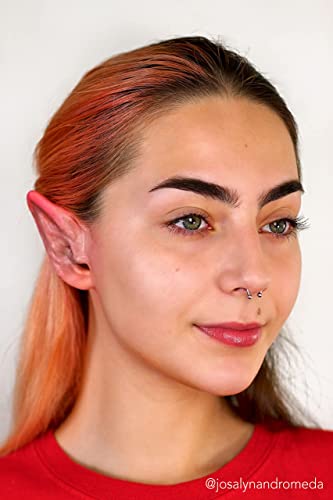 Graftobian Elf Ear Complete Makeup Kit - Elf Ears with Spirit Gum Adhesive and Skin Tone Makeup - for Cosplay, Halloween Costumes, & Theater - Full Color Instructions