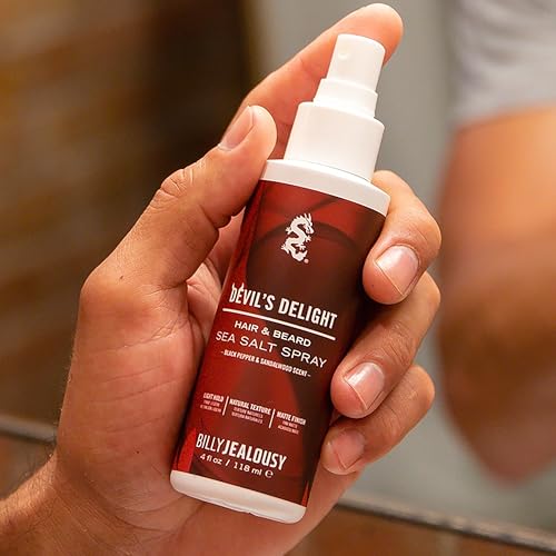 Billy Jealousy Sea Salt Spray, Texturizing and Volumizing Hair Spray for All Hair Types and Beard Lengths