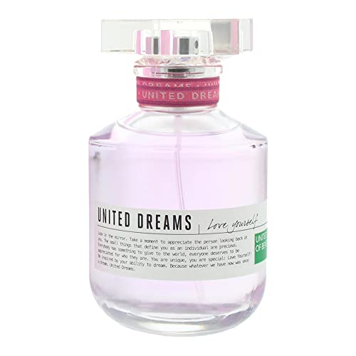 Benetton United Dreams Love Yourself Eau de Toilette Spray for Women, 2.7 Ounce