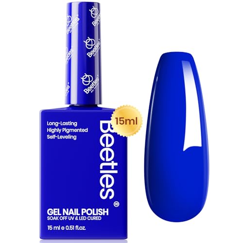 Beetles Blue Gel Nail Polish 15ml Paulina Lapis Blue Color Noble Night Nail Polish Soak Off Uv LED Nail Lamp Gel Polish Manicure Salon DIY Home Colorful Bottle