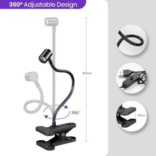 Beetles UV Nail Lamp for Gel Polish Mini LED Light with Clamp for Nail Art Design Fingernail Extension Quicky-Dry Curing Lamp for Techs Manicure Salon DIY at Home