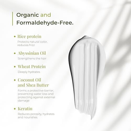 Bio Protein Botox Hair Treatment - Formaldehyde-Free Straightening, Anti-Frizz Keratin with Organic Keratin for Sleek Hair, 1kg