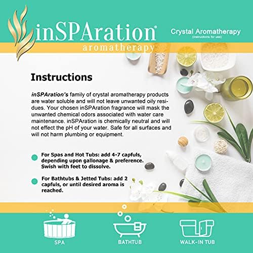 inSPAration Lavender Aromatherapy Crystals for Spa, Hot Tub & Bath 13 oz.